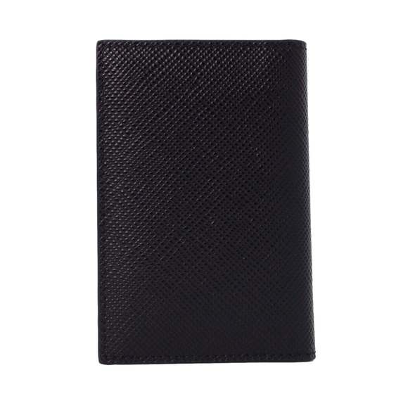 Prada Black Saffiano Leather Vertical Logo Card - Picture 2 of 8